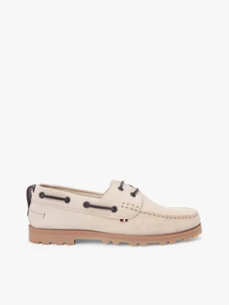 Scarpa da barca in pelle scamosciata leggera