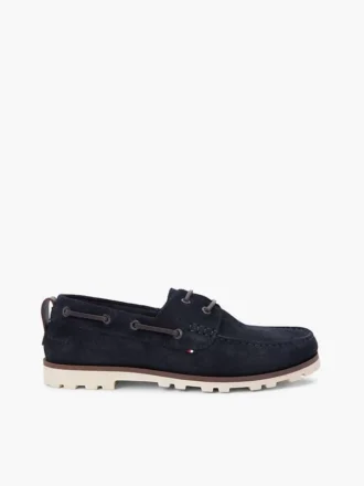 Scarpa da barca in pelle scamosciata leggera