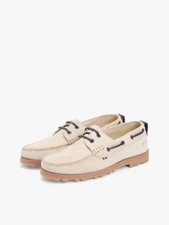 Scarpa da barca in pelle scamosciata leggera