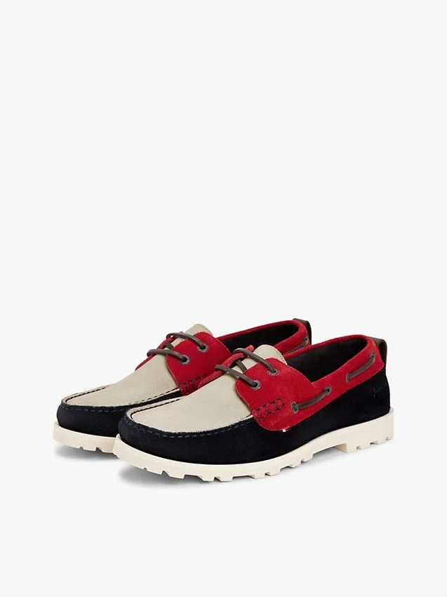 Scarpa da barca in pelle scamosciata leggera Scarpa da barca in pelle scamosciata leggera