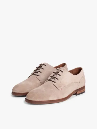 Scarpa Derby in pelle scamosciata