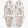 Scarpe basse Mary Jane in mix di pelle intrecciata Scarpe basse Mary Jane in mix di pelle intrecciata