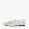 Scarpe basse Mary Jane in mix di pelle intrecciata Scarpe basse Mary Jane in mix di pelle intrecciata