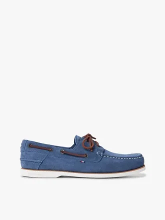 Scarpe da barca in pelle scamosciata