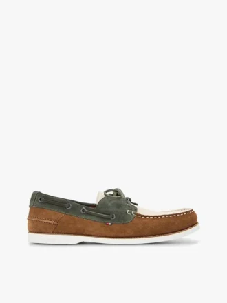 Scarpe da barca in pelle scamosciata