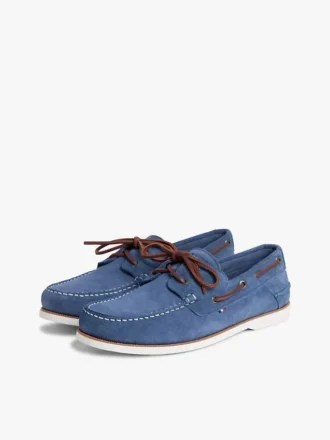 Scarpe da barca in pelle scamosciata