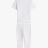 Set composto da maglietta e leggings a maglia traforata per neonati