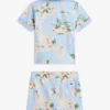 Set con polo e pantaloncini con stampa floreale per neonati Set con polo e pantaloncini con stampa floreale per neonati