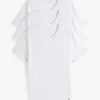 Set da 3 canotte classiche in cotone con scollo a V Set da 3 canotte classiche in cotone con scollo a V