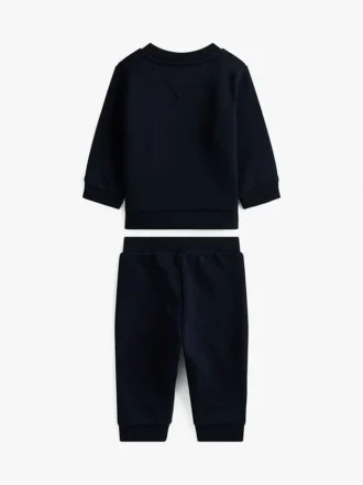 Set felpa e pantaloni con logo per neonati
