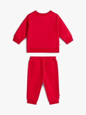 Set felpa e pantaloni con logo per neonati
