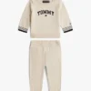 Set felpa e pantaloni jogger con logo per neonati Set felpa e pantaloni jogger con logo per neonati
