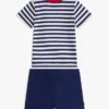 Set maglietta a righe e pantaloncini per neonati Set maglietta a righe e pantaloncini per neonati