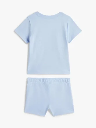 Set maglietta e pantaloncini con logo bandiera per neonati