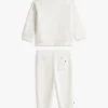 Set maglione e pantaloni con logo Tommy per neonati
