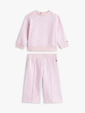 Set per neonati composto da top con stelle e pantaloni a gamba larga