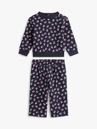Set per neonati composto da top con stelle e pantaloni a gamba larga