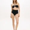 Slip bikini a vita alta con anello Slip bikini a vita alta con anello