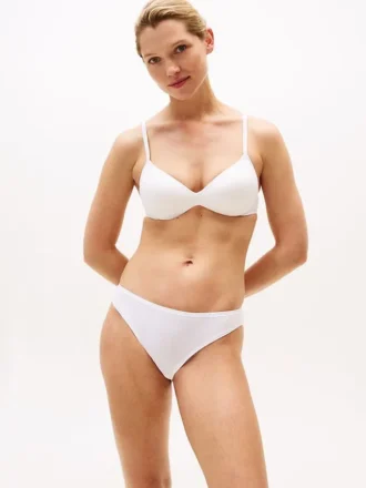 Slip bikini cheeky con logo ripetuto