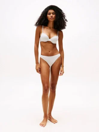 Slip bikini cheeky con logo ripetuto