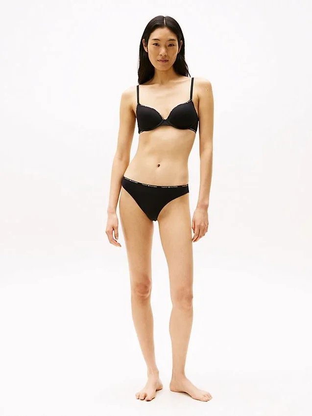 Slip bikini cheeky con logo ripetuto Slip bikini cheeky con logo ripetuto