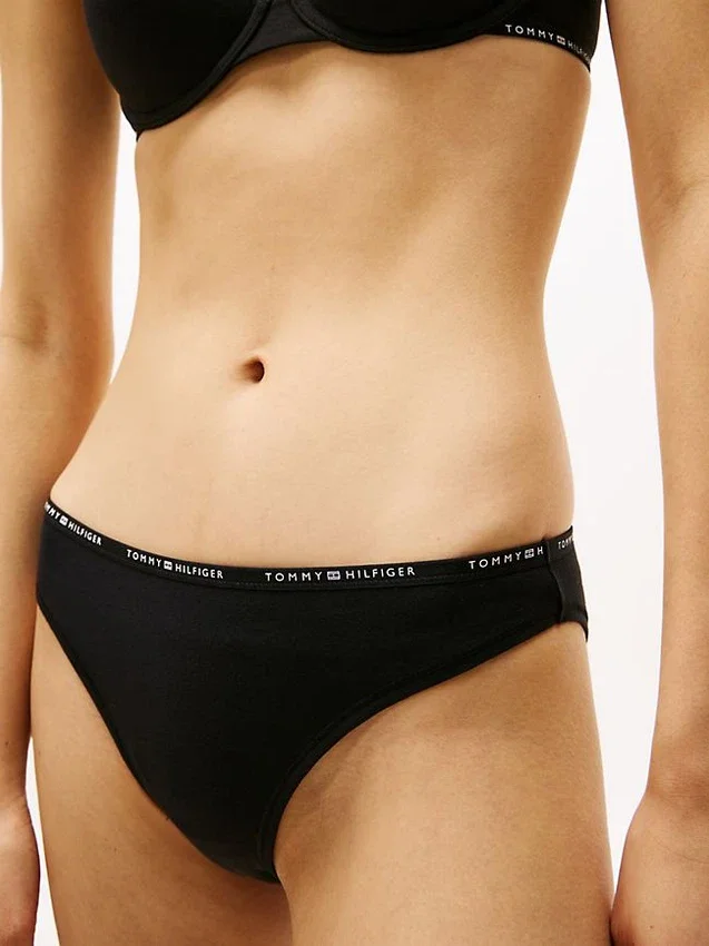 Slip bikini cheeky con logo ripetuto Slip bikini cheeky con logo ripetuto