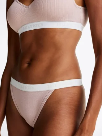 Slip bikini con logo Monotype