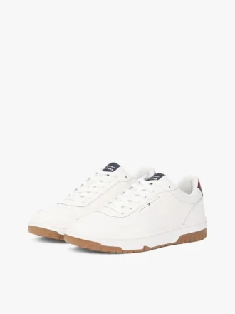 Sneaker basse in misto pelle