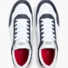 Sneaker basse in misto pelle