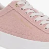 Sneaker con plateau in tela Sneaker con plateau in tela