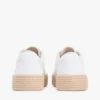 Sneaker con plateau in tela a texture mista Sneaker con plateau in tela a texture mista