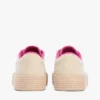 Sneaker con plateau in tela a trama mista Sneaker con plateau in tela a trama mista