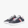 Sneaker con suola a cono in pelle a righe Sneaker con suola a cono in pelle a righe
