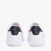 Sneaker con suola a cono in pelle a righe