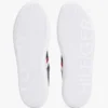Sneaker con suola a cono in pelle a righe Sneaker con suola a cono in pelle a righe