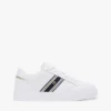 Sneaker con suola a cono in pelle e striscia in tessuto Sneaker con suola a cono in pelle e striscia in tessuto