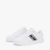 Sneaker con suola a cono in pelle e striscia in tessuto Sneaker con suola a cono in pelle e striscia in tessuto