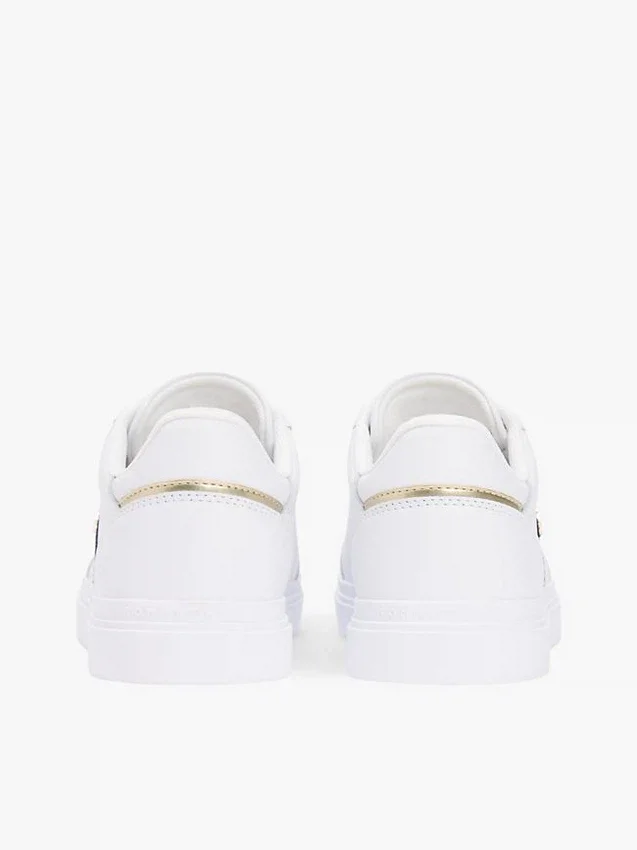 Sneaker con suola a cono in pelle e striscia in tessuto Sneaker con suola a cono in pelle e striscia in tessuto