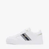 Sneaker con suola a cono in pelle e striscia in tessuto Sneaker con suola a cono in pelle e striscia in tessuto