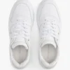 Sneaker con suola a cono in pelle liscia Sneaker con suola a cono in pelle liscia
