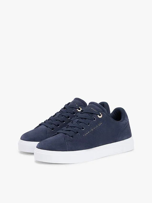 Sneaker con suola a cono in pelle scamosciata Sneaker con suola a cono in pelle scamosciata