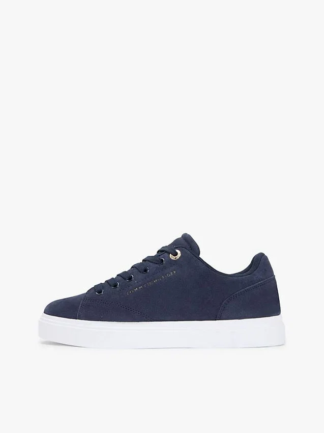 Sneaker con suola a cono in pelle scamosciata Sneaker con suola a cono in pelle scamosciata