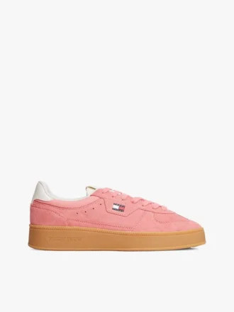 Sneaker con zeppa in pelle scamosciata Tommy Jeans