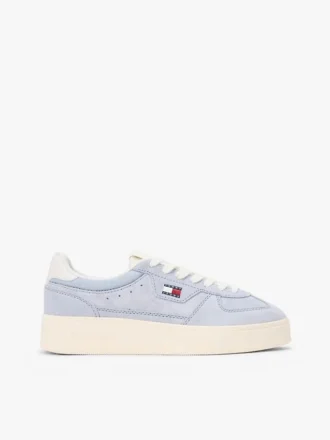 Sneaker con zeppa in pelle scamosciata Tommy Jeans
