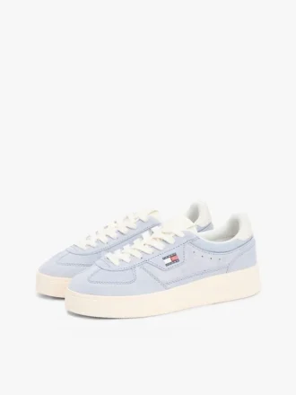 Sneaker con zeppa in pelle scamosciata Tommy Jeans