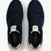 Sneaker da corsa in misto pelle scamosciata Sneaker da corsa in misto pelle scamosciata