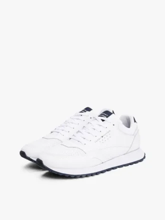 Sneaker da corsa in mix di pelle