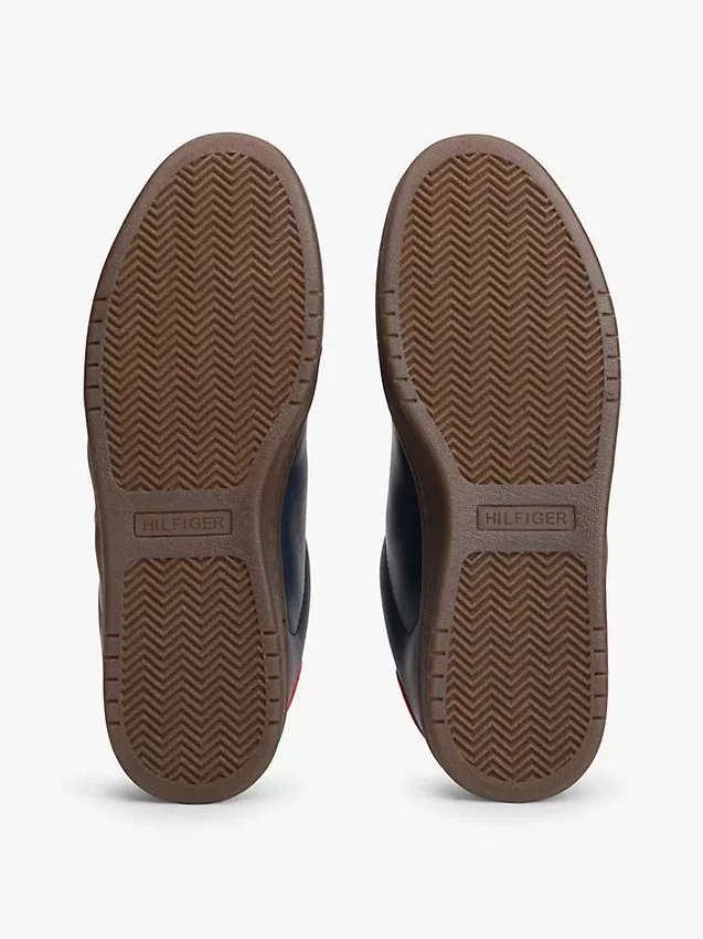 Sneaker da skater con logo Hilfiger in mix di materiali Sneaker da skater con logo Hilfiger in mix di materiali