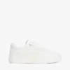 Sneaker da tennis con plateau in pelle Sneaker da tennis con plateau in pelle