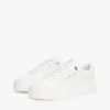 Sneaker da tennis con plateau in pelle Sneaker da tennis con plateau in pelle